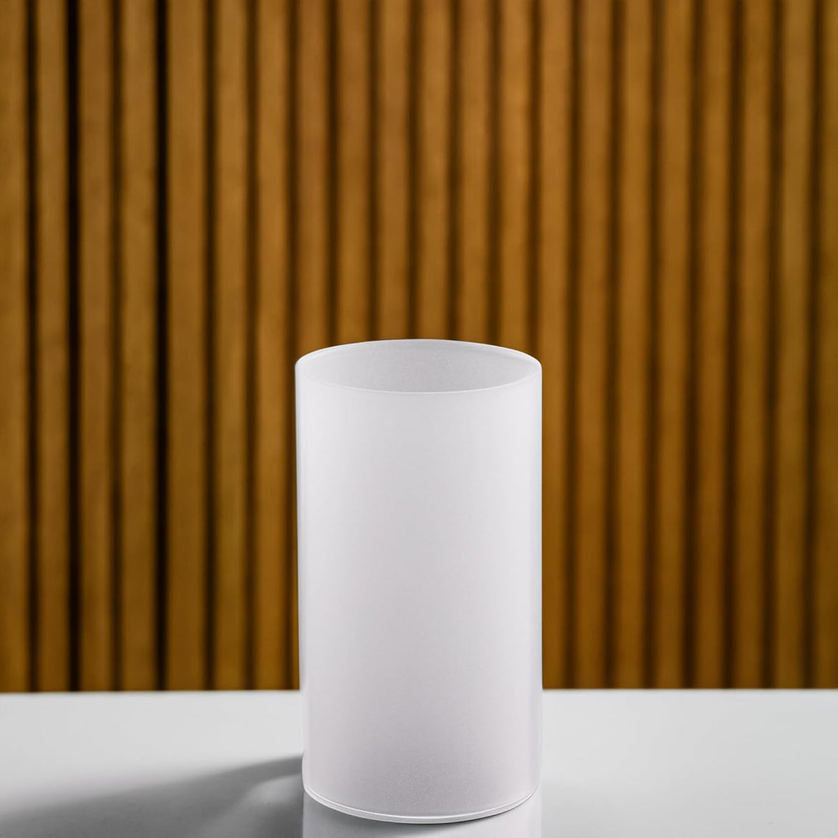 WGVI Hurricane Candle Holder Sleeve, W: 3", Ht: 6", Frosted Glass Cylinder Open Both Ends, Chimney Tube Shade, 24 Piece