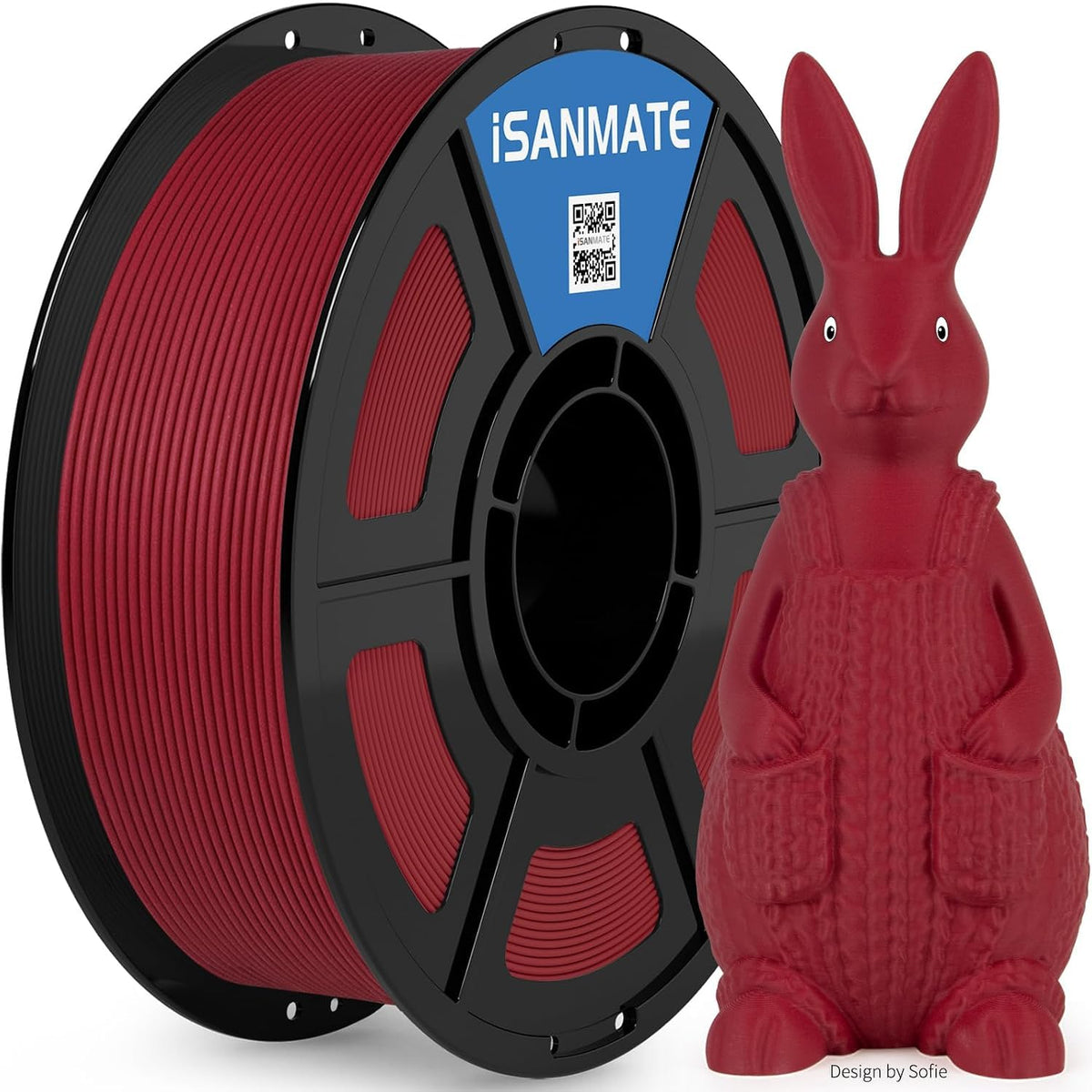 iSANMATE 16KG Matte PLA Filament Bundle 1.75MM 30-300mm/s for Bambu Lab