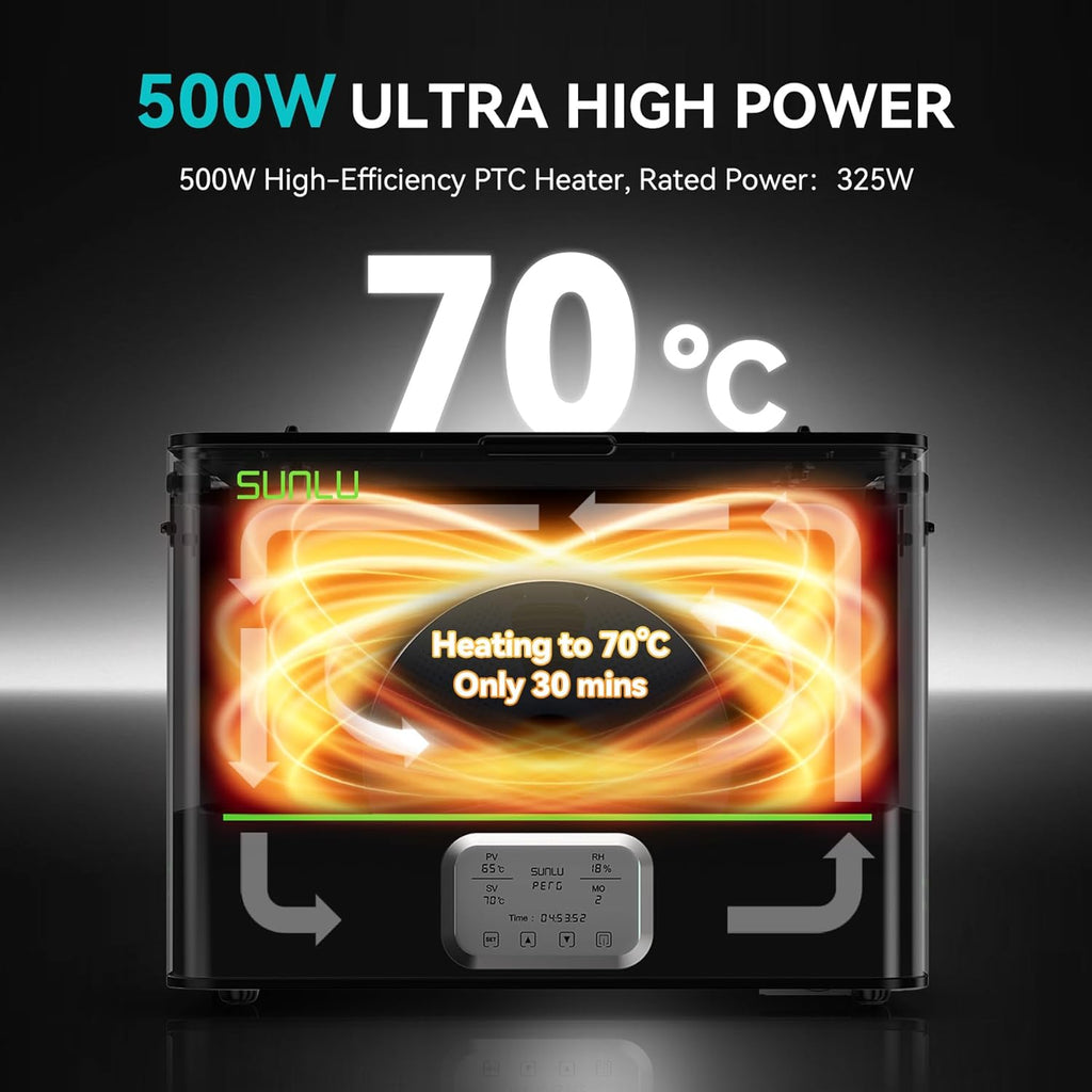 SUNLU E2 3D Printer Filament Dryer, Dry and Anneal 2-in-1