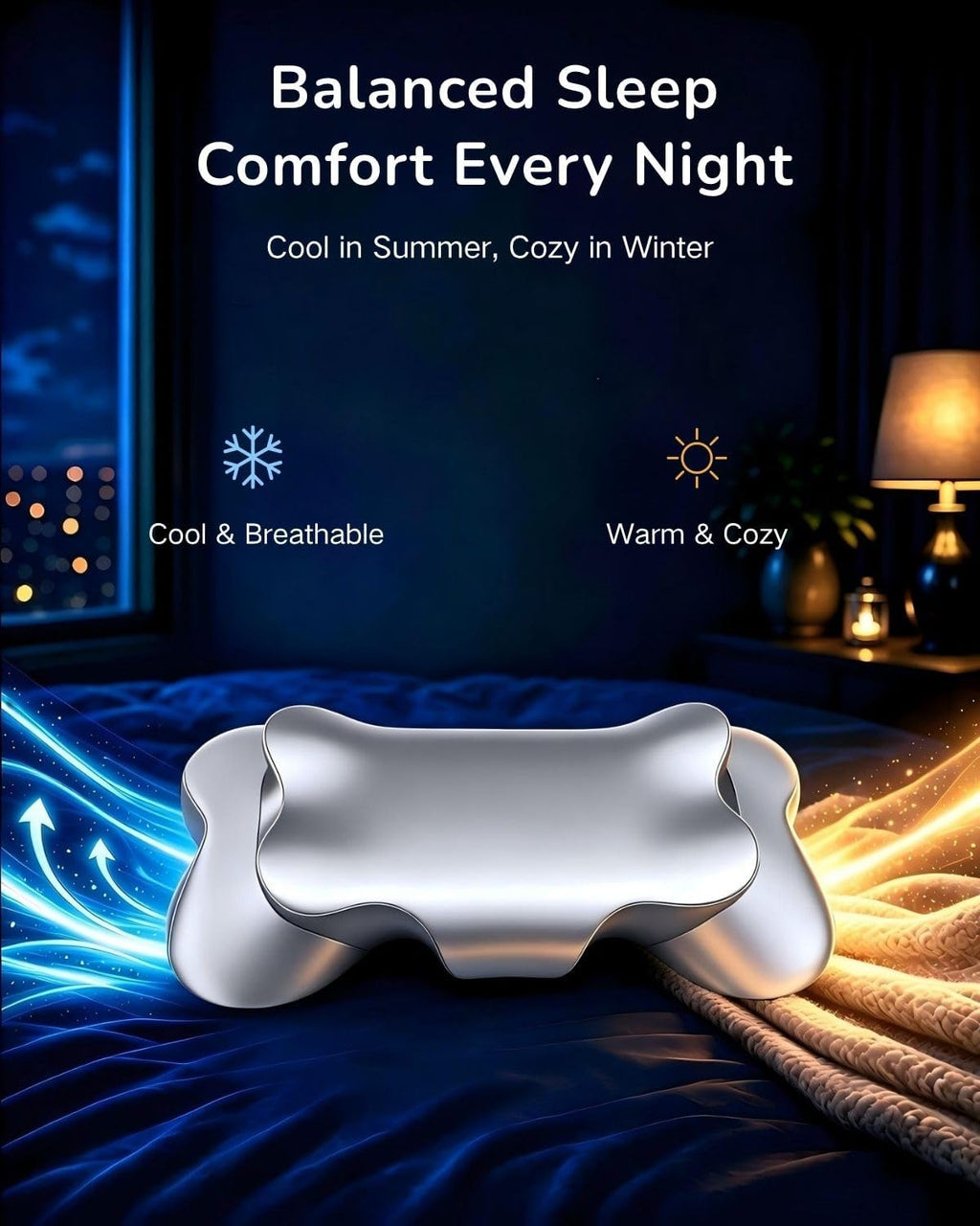 Neck Pillow for Sleeping, Portable Memory Foam Pillow, Travel Size