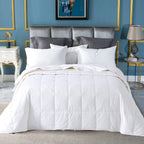 Globon Summer Down Comforter King Size,Extra Lightweight Duvet Insert,White