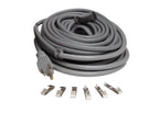 Wrap-On Roof and Gutter Deicing Cable - 175' Grey Electric Heating Cord with 3 Prong Plug & 120 Volt Operation - 14175