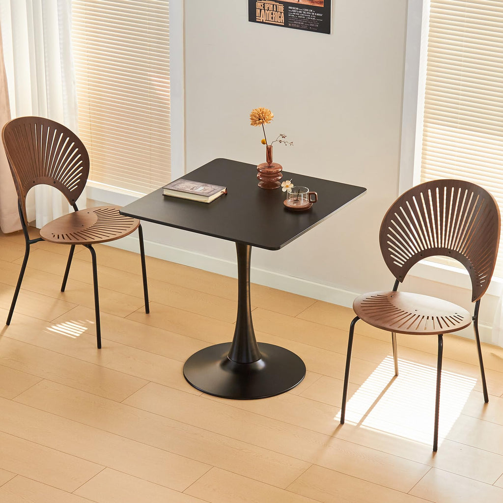 Round Dining Table, 31.5" Tulip Table (Black)