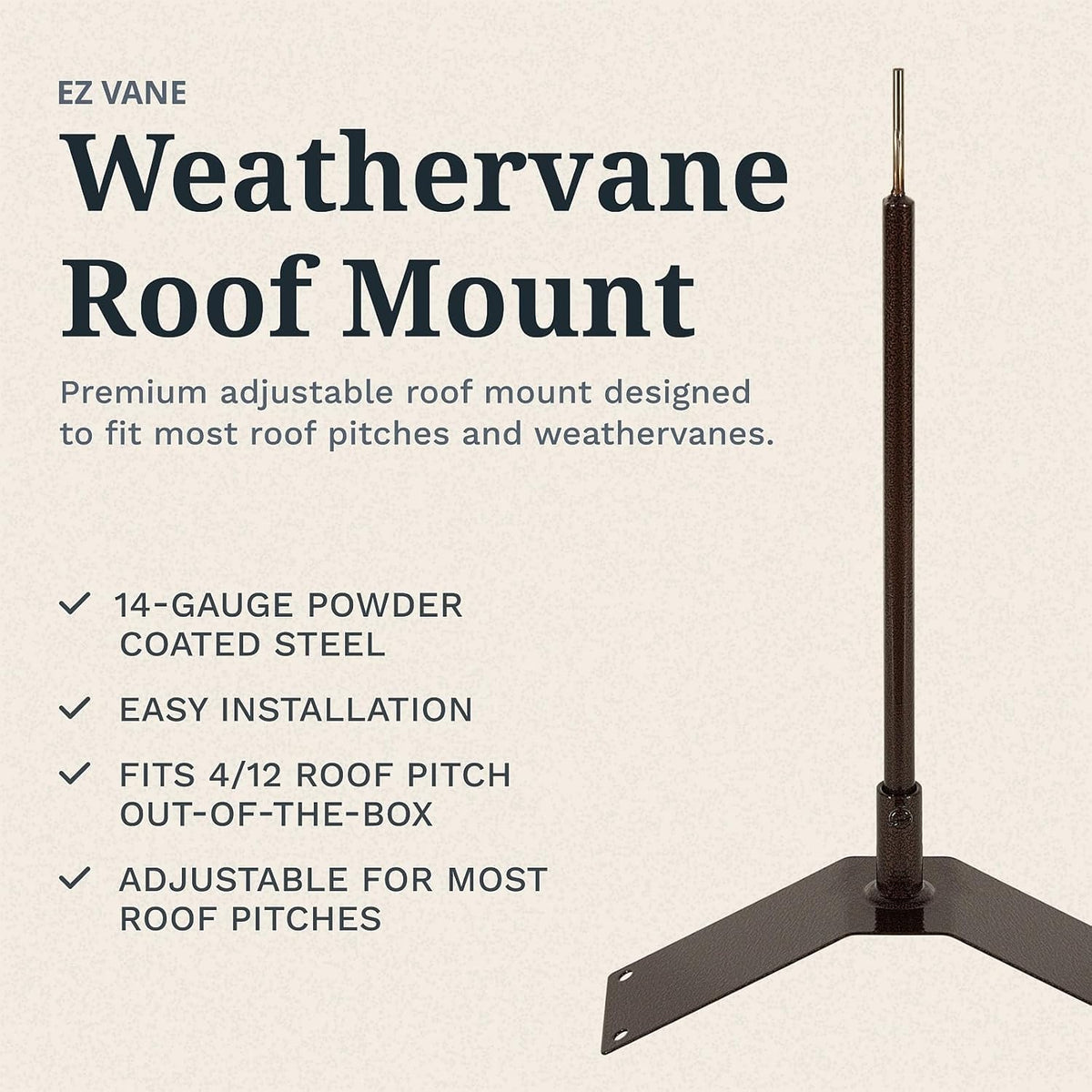 EZ Vane Steel Dachshund Weathervane with Wind Cups — Roof Mount