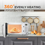 0.7Cu.ft Mini Microwave Countertop w/ 5 Micro Power, 700W