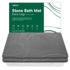 XMarrat Extra Large Stone Bath Mat for Bathroom, 2 Pack, 31.5"x19.7"
