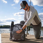 Piscifun Fishing Tackle Backpack with 2 Rod Holders, 4 Boxes & Rain Cover