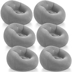 Realspring Inflatable Bean Bag Chairs,Coffee,4 Pcs