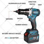 Electric Rivet Nut Gun Set, Cordless Automatic Riveter Tool