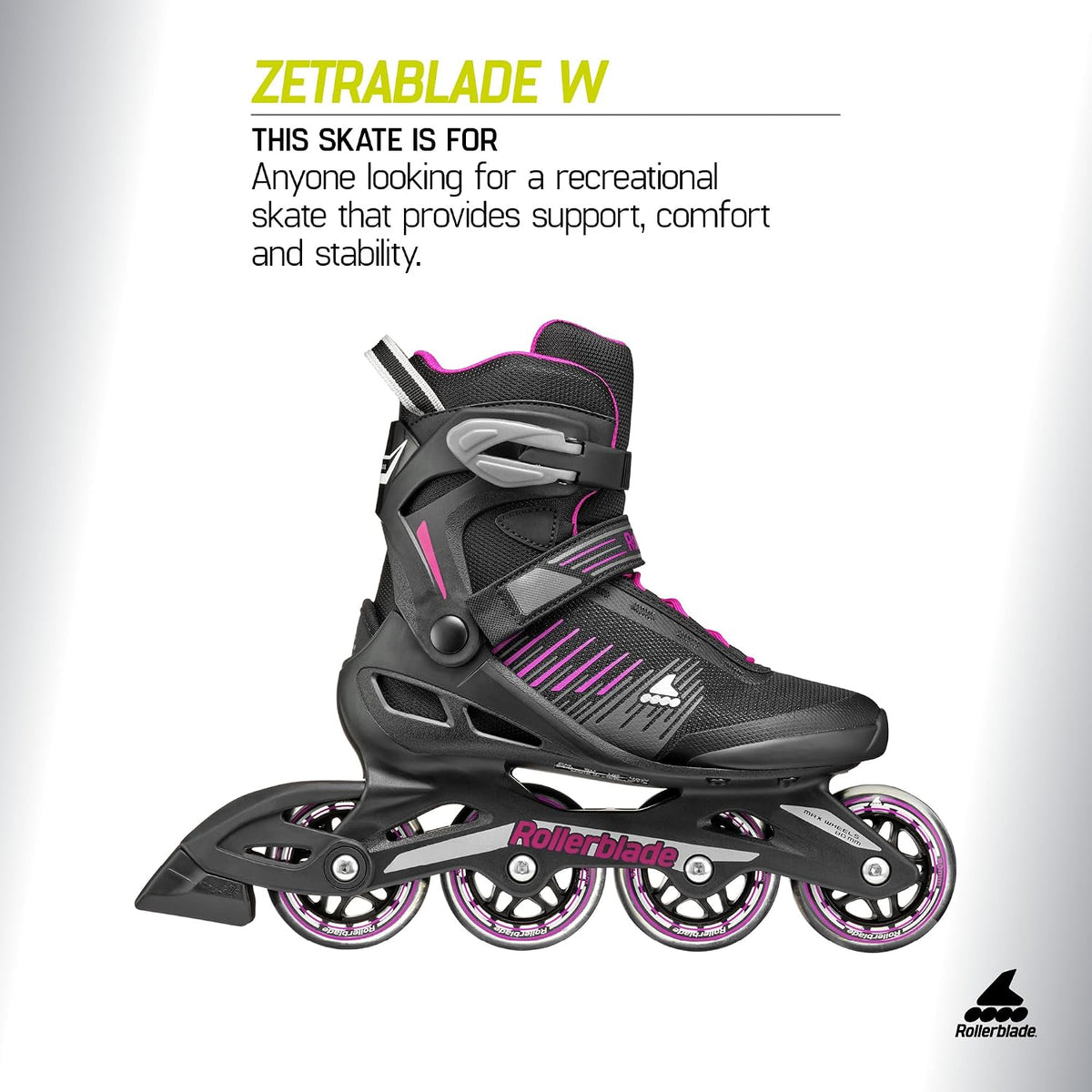 Rollerblade Zetrablade Women's Adult Fitness Inline Skate, Performance Inline Skates
