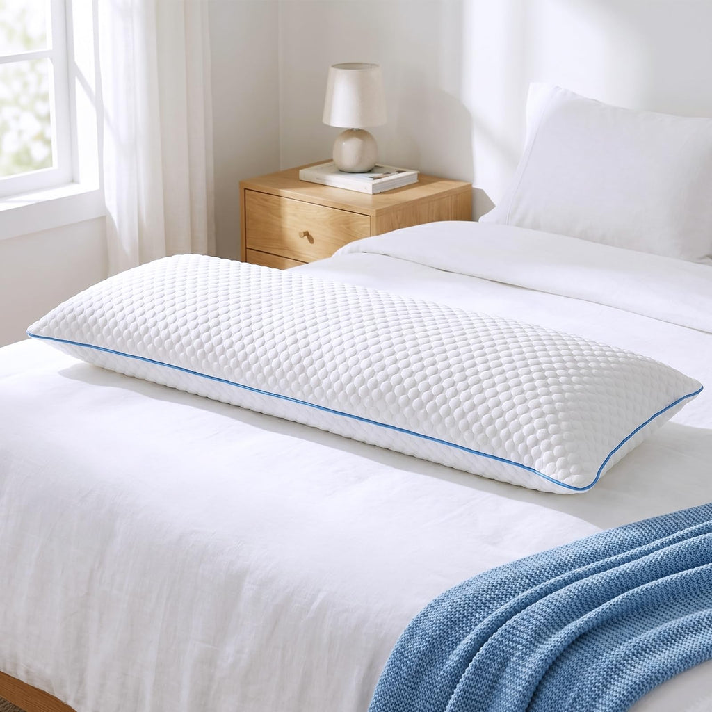 Cooling Shredded Memory Foam Bed Pillows, Queen Size, Set of 4, 20 x 30 in