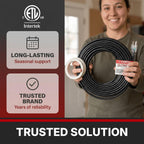 10ft OutPipe Self-Regulating Pipe Heating Cable Kit with Mounting Tape