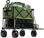 TIMBER RIDGE 400L Folding Double Decker Wagon with Brakes, 54" Extra Long