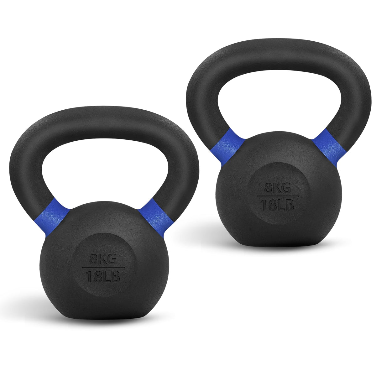 Yes4All Powder Coated Kettlebell, 9–88 lb Cast Iron Weights