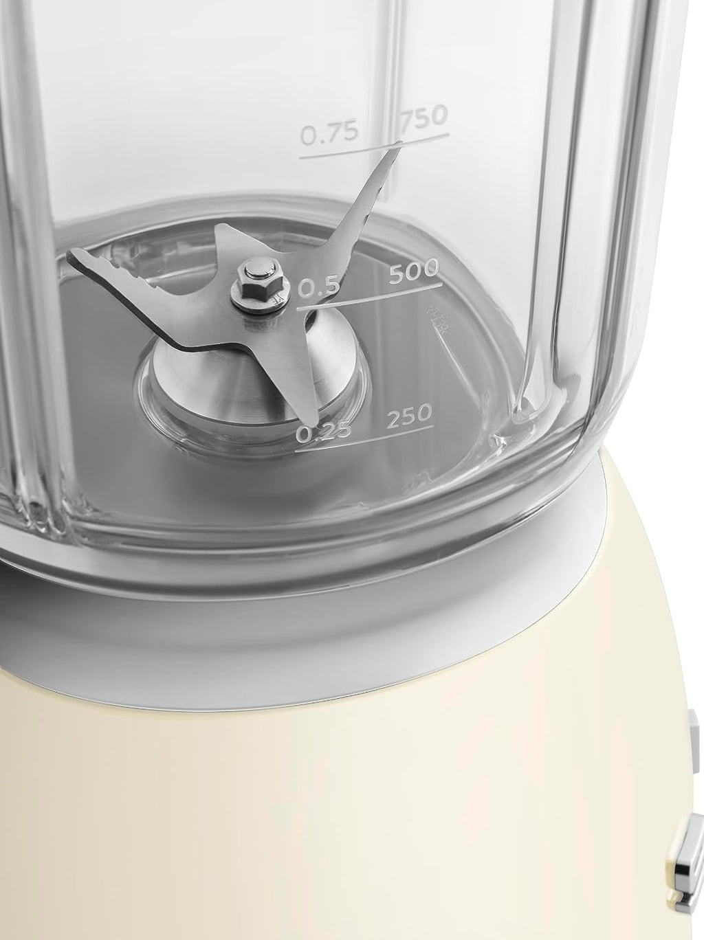 SMEG BLF03 Retro Style Blender – 600W Countertop Blender with 48 oz BPA-Free Jug, 3 Speeds + Pulse, Ice Crush & Smoothie Functions – 50s-Inspired Design-Cream
