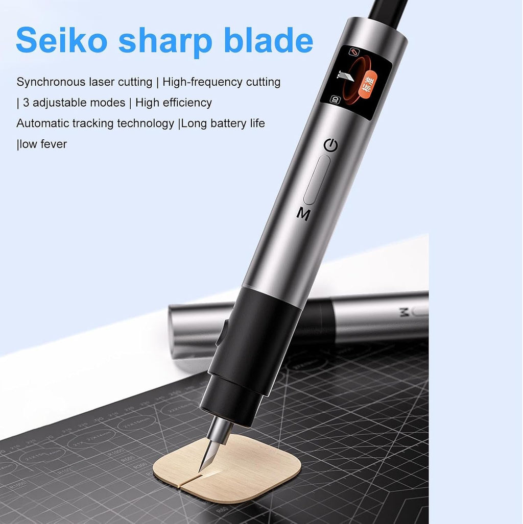 fosa Ultrasonic Cutter, 40 KHz, 3 Speed Adjustable with Alloy Blade Tip, Ultrasonic Knife, for 3D Printing, Plexiglass PCB Carbon Fiber Leather (FS-S1)