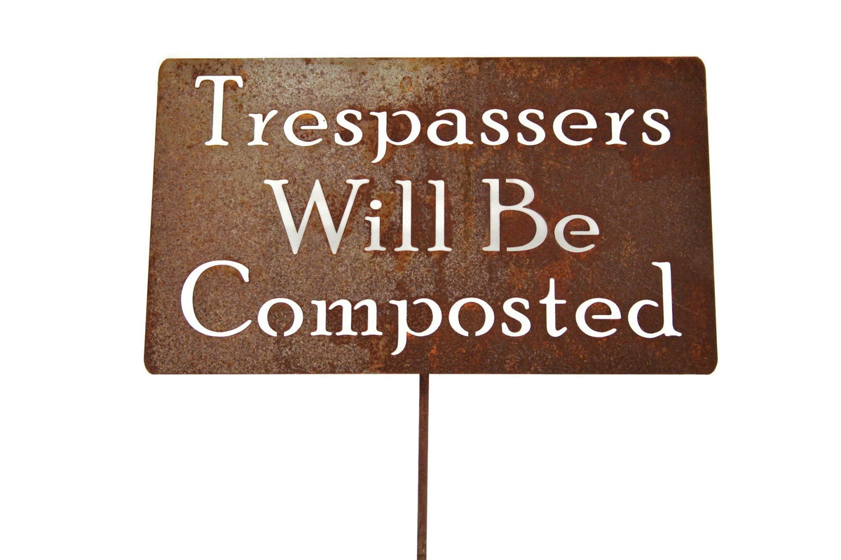 Funny Garden Stake 20 to 33 Inches Tall (Hosta La Vista, XL 33" Tall)