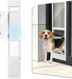 Dog Door for Sliding Glass Door with Screen Design for Medium Dogs