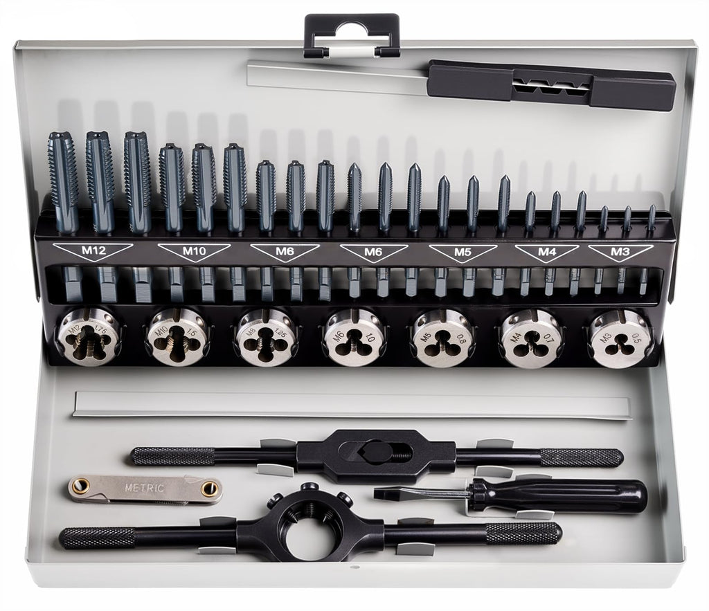 toolant 127-Piece Metric & SAE Ratcheting Tap and Die Set