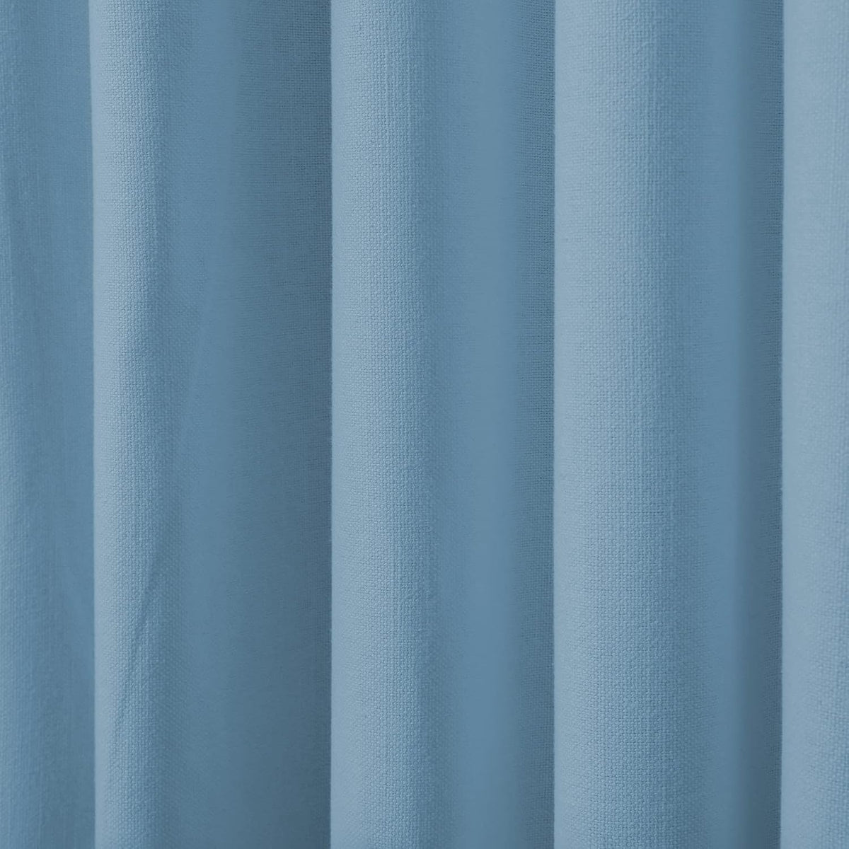 ChadMade Pinch Pleated Pure Cotton Duck Curtain Blackout Blue Drape Extra Wide Curtain Plain Weave with Blackout Lining 100Wx84L (1 Panel), BOZI Collection