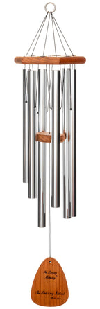 In Loving Memory 42-inch Windchime, Silver w/The Lord is My Shepherd…