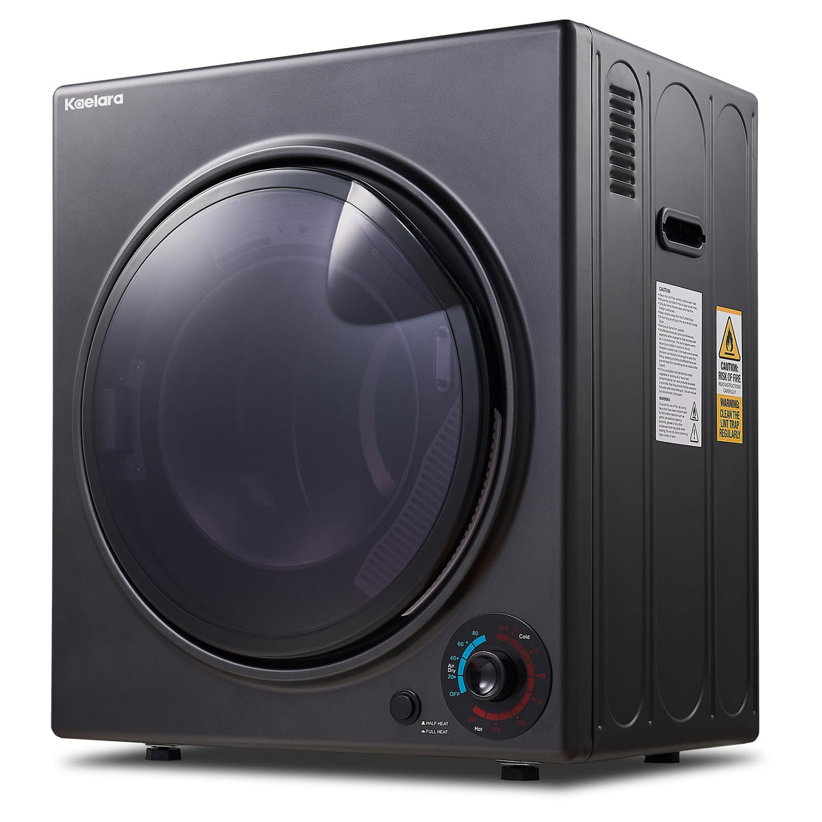 Portable Dryers for Apartment, 3.0 Cu.ft Portable Clothes Dryer with Stianless Steel Tub, Front Load Clothes Dryer Machine for Home, Apartment, 4 Dring Mode, Auto-shutt off, 1500W