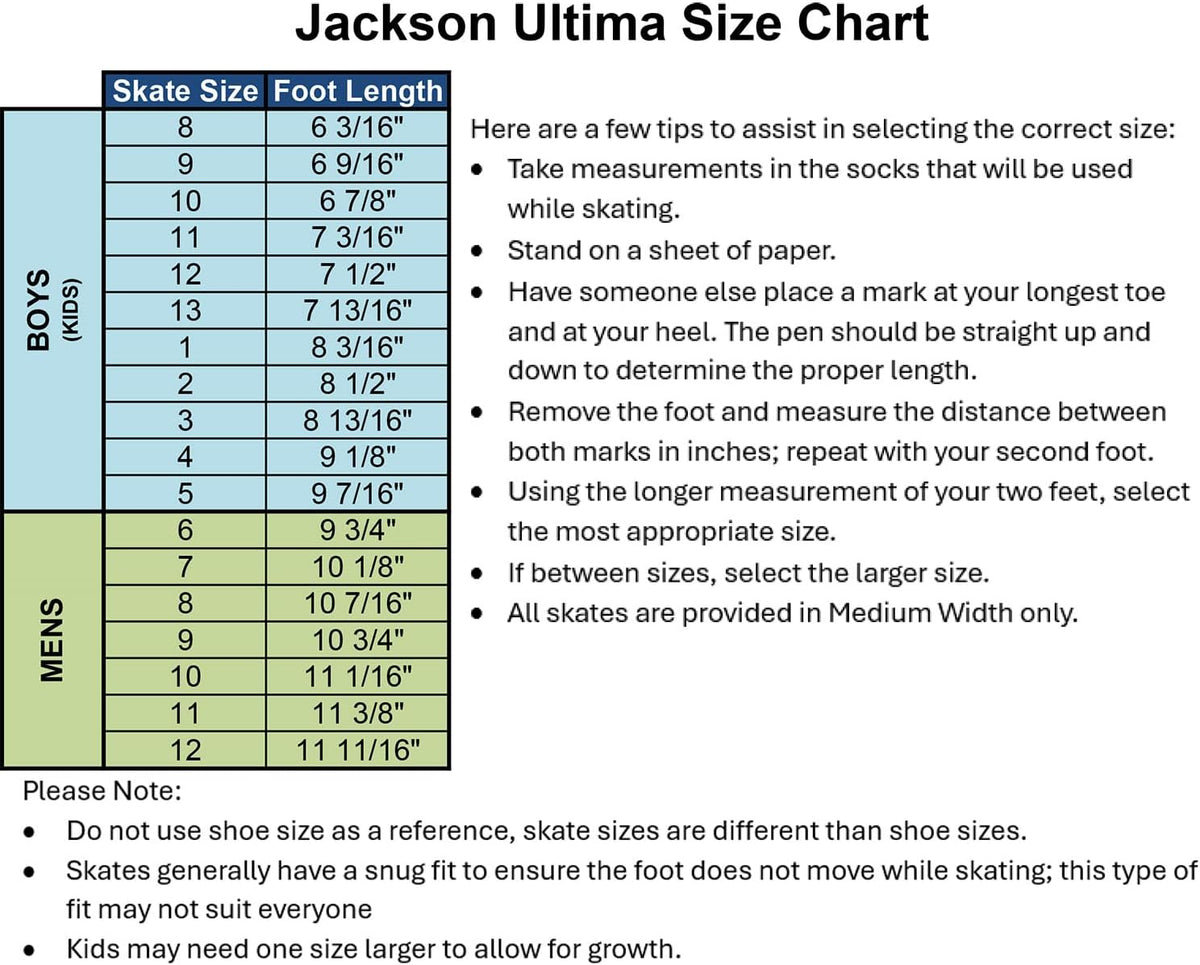 Jackson Classic Mens/Boys Figure Ice Skates