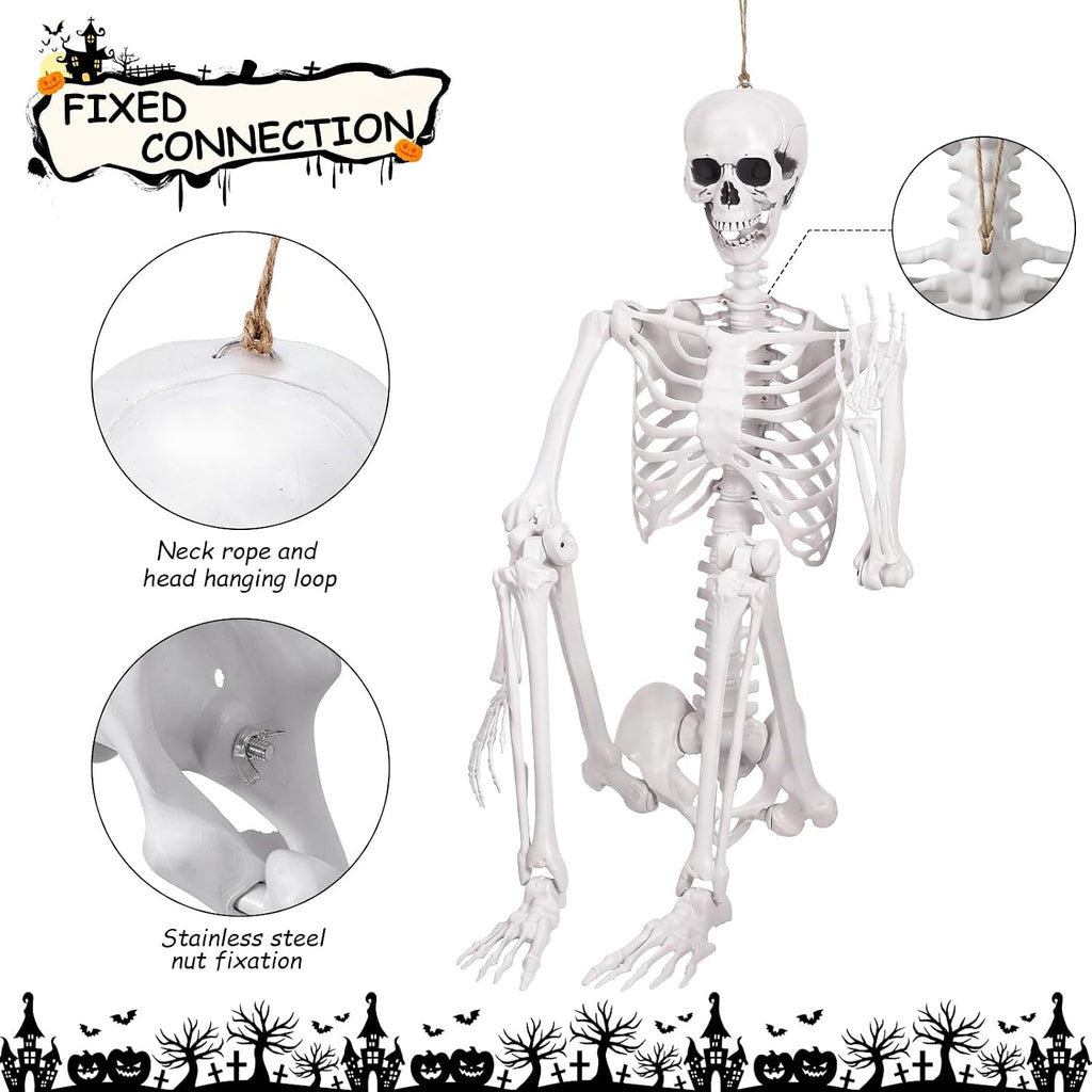7.9FT/240CM Halloween Giant Oversized Human Skeleton, Tall Outdoor Skeleton