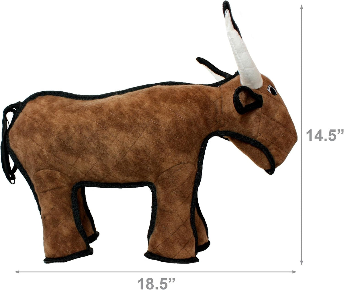 TUFFY® Bull Ultra Durable Plush Dog Toy