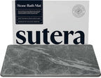 Stone Bath Mat for Bathroom, Dries in Seconds - Diatomaceous Earth, Gray
