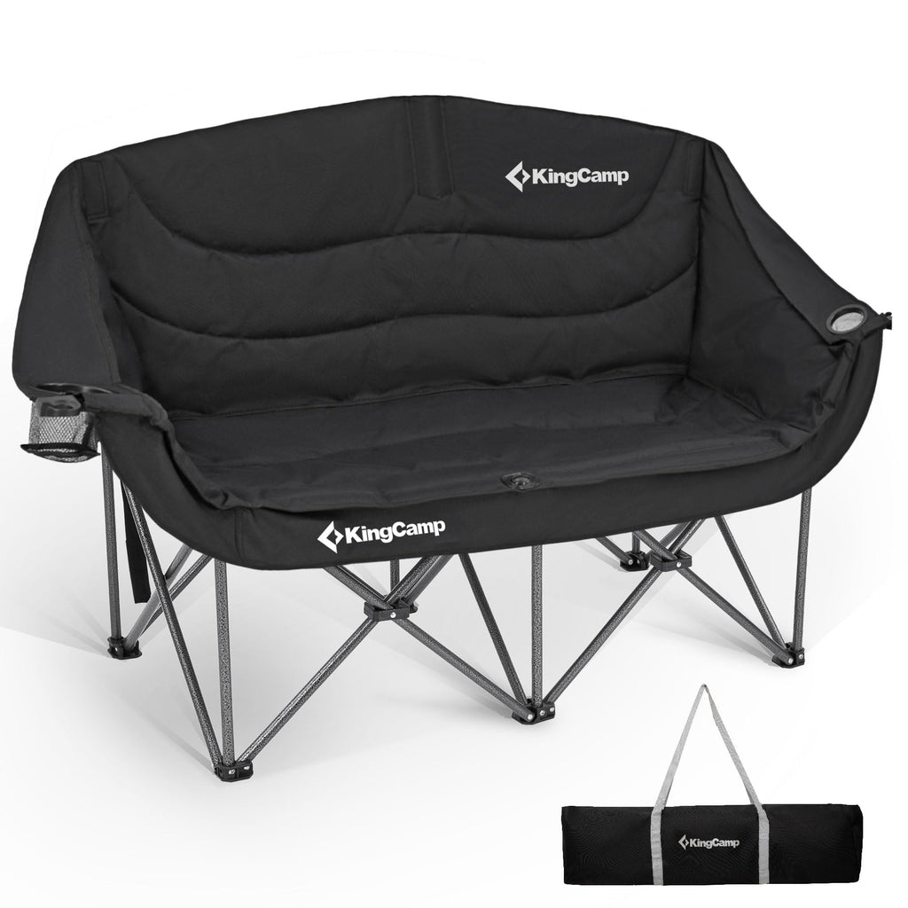 KingCamp Double Camping Chair, Heavy Duty 660lbs Folding 2 Person Chair