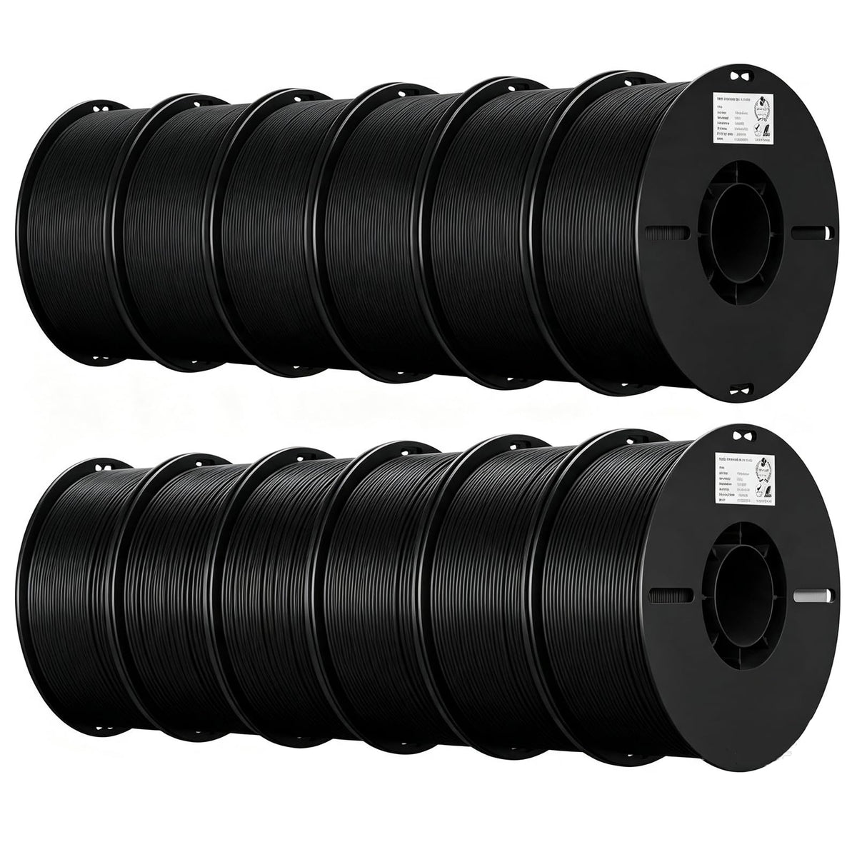 Creality PLA 3D Printer Filament, Multicolor, 12-Pack, 12KG Total