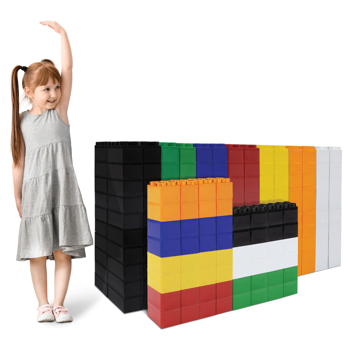 BiggoBlocks Big Blocks for Kids Ages 4-8, Indoor & Outdoor Blocks for Kids Jumbo Games, Large Building Blocks (96 PC) Standard Set