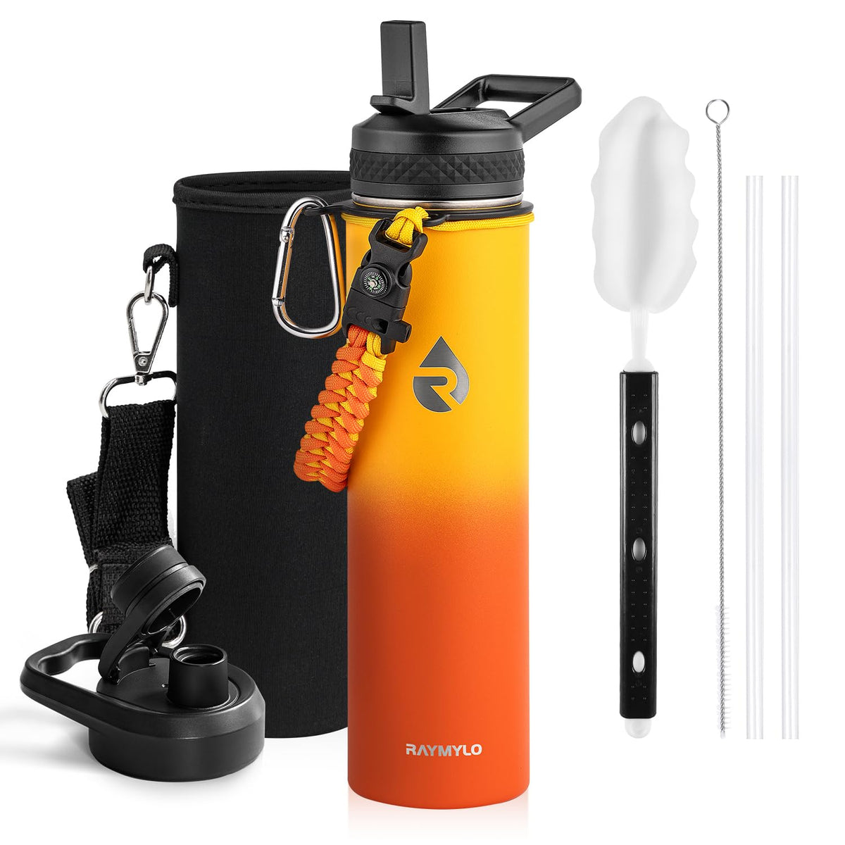RAYMYLO Insulated Water Bottle 40 oz, Triple Wall Vacuum Stainless Steel