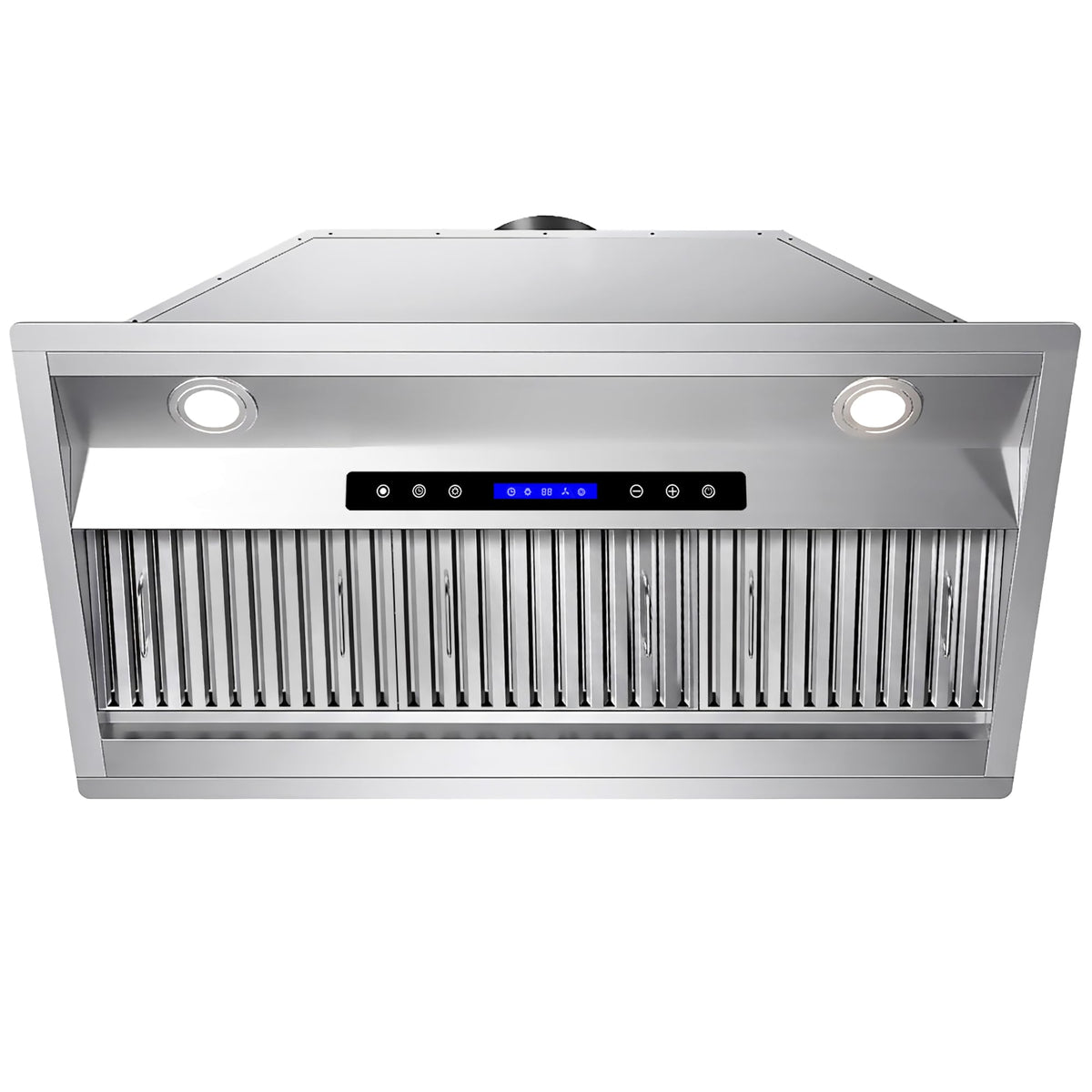 AROAN 30 inch Insert Range Hood, 900 CFM Built-in Range Hood with Ducted/Ductless Convertible, Stainless Steel Vent Hood for Kitchen 4 Speed Push Control and Long-term warranty(ANB01-30)