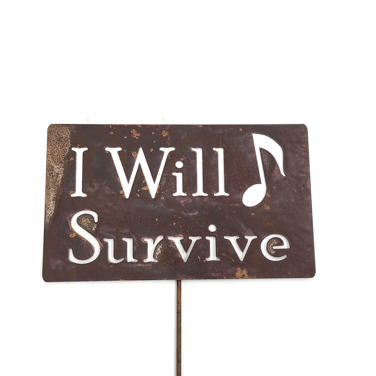 Funny Garden Stake 20 to 33 Inches Tall (No Pesticides Please, XL 33" Tall)