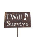Funny Garden Stake 20 to 33 Inches Tall (The Orchard, Large 28" Tall)
