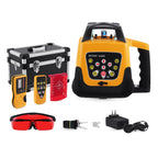360° Self-Leveling Red Beam Rotary Laser Level Kit with Tripod+Grade Rod