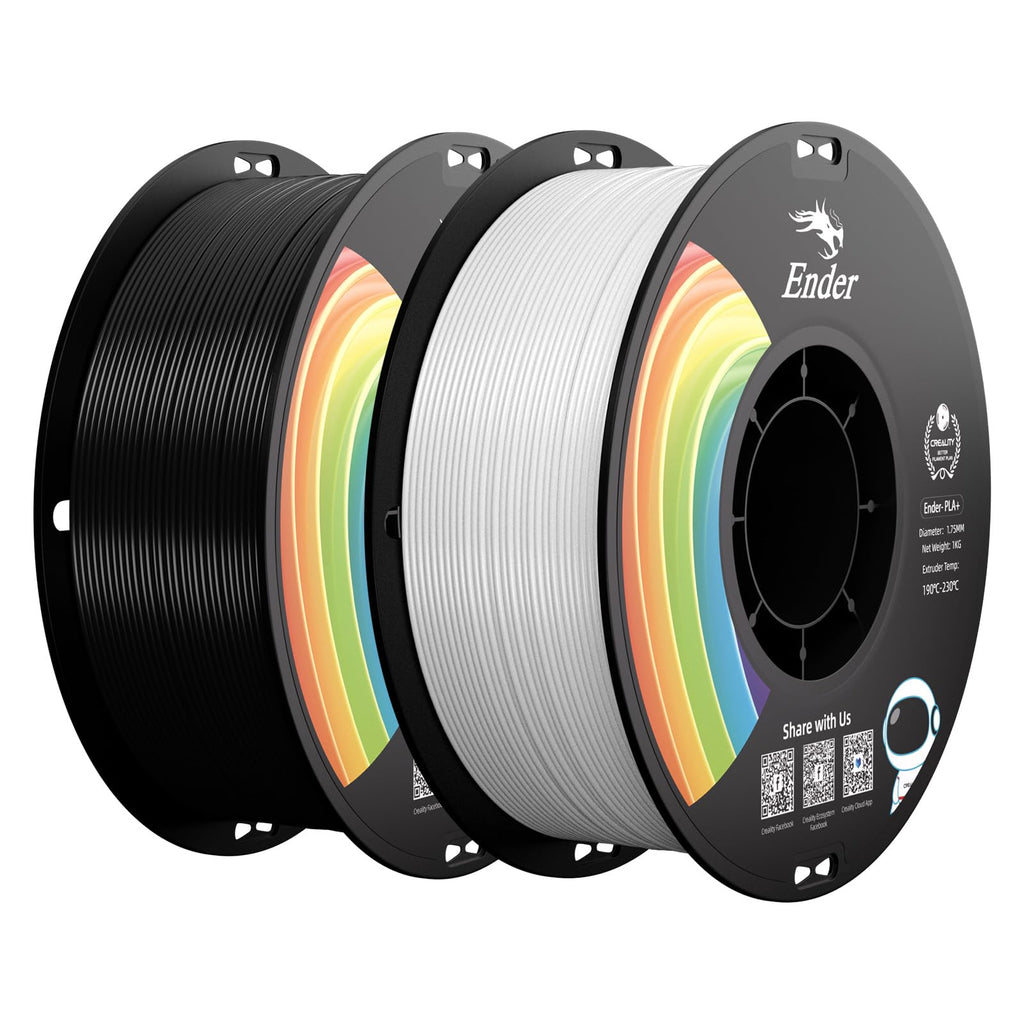 Creality PLA 3D Printer Filament, Multicolor, 12-Pack, 12KG Total