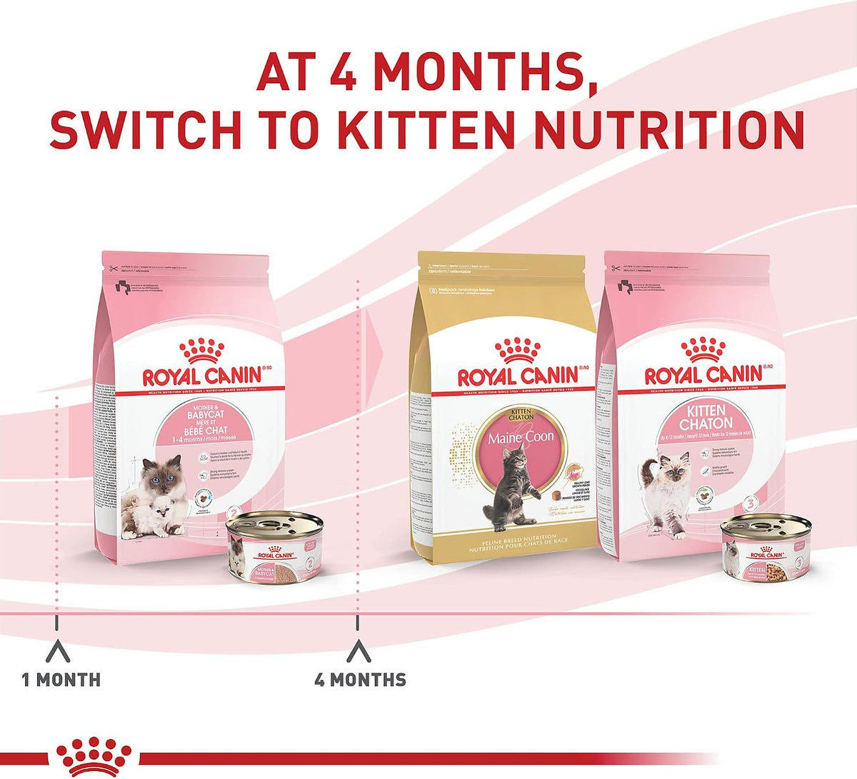 Royal Canin Feline Health Nutrition Mother & Babycat Queen Ultra Soft Mousse in Sauce Cat Food, 3 oz (Pack of 24).