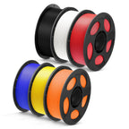 ANYCUBIC PLA Plus (PLA+), 3D Printer Filament 1.75mm Bundle, High Toughness, 1KG Spool, Black, White, Texture Grey, Pink, Red, Blue, Green, Orange, Yellow, Purple, 10KG in Total