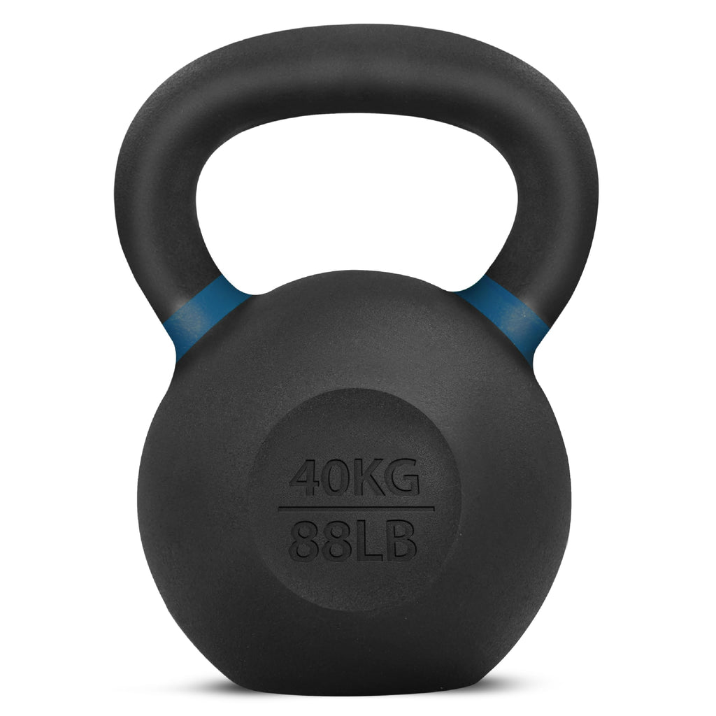 Yes4All Powder Coated Kettlebell, 9–88 lb Cast Iron Weights