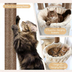 Globlazer 82in Extra Large Cat Tree Tower for Indoor Cats Large Adult, S82
