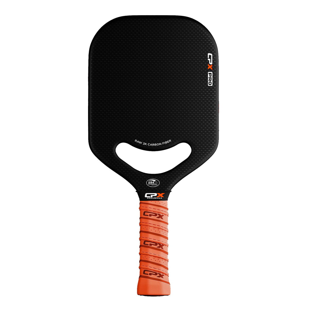 CPX Pro Carbon Fiber Pickleball Paddle - Professional Grade, Matte Finish, Honeycomb Core, Tennis Style Grip - Edgeless Paddle Designed in Chicago, USA