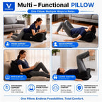 Memory Foam Couples Ergonomic Wedge Pillow Extra Large 27°