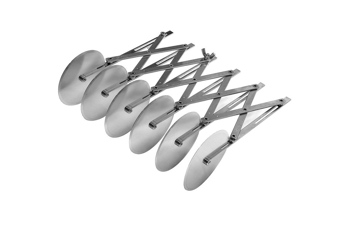 Ateco 6 Wheel Stainless Steel Cutter, 4 Inch Wheels