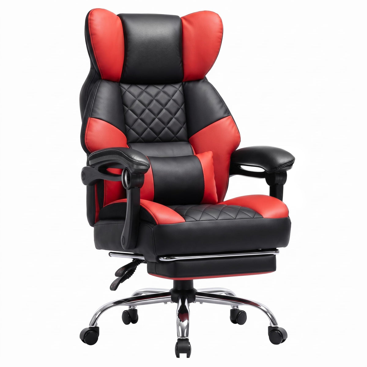 GTPLAYER Big&Tall Ergonomic Gaming Chair, Wide Spring Seat, Linkage Armrest,Earth BLK