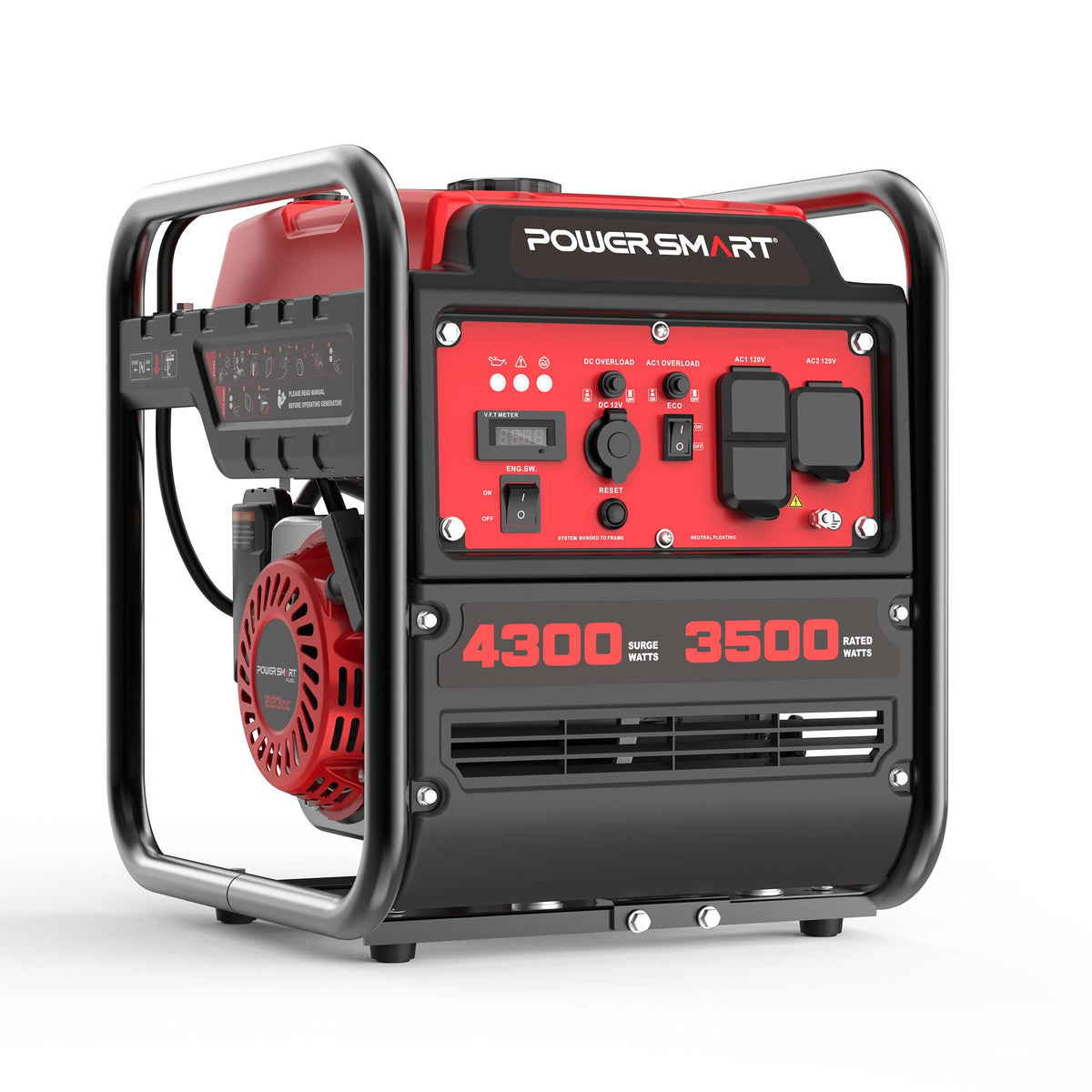PowerSmart 4300 Watt Inverter Portable Generator for Home Use