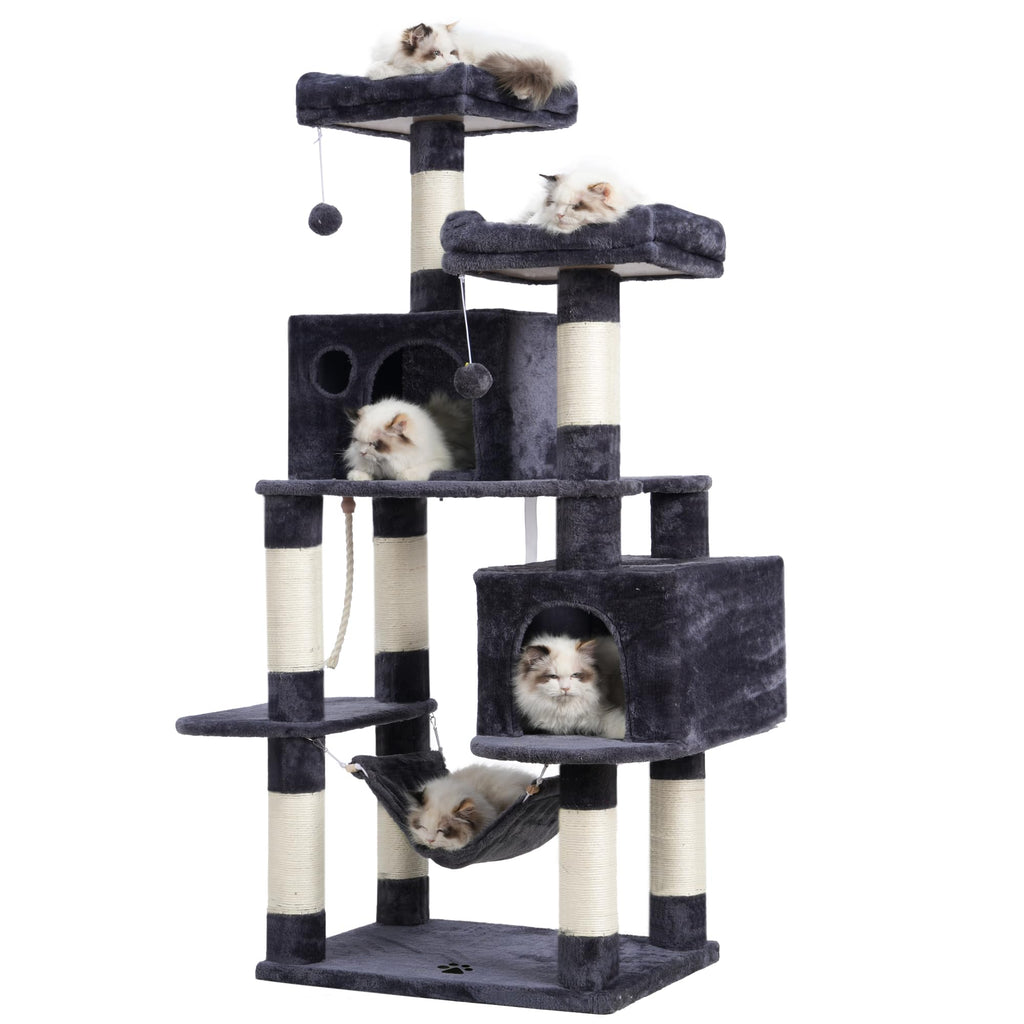 Hey-brother Cat Tree Tower with Sisal Scratching Posts, Big Condo, MPJ020W