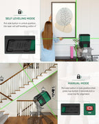Nikotek Laser Level, Self-leveling Green Line Laser With Horizontal and Vertical Lines for Construction and Picture Hanging, Battery Included (NK01G)